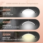 Επιδαπέδιο Φωτιστικό Led 36W Half Moon Με Τηλεκοντρόλ HD-M6X - Μαύρο