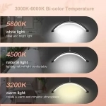 Επιδαπέδιο Φωτιστικό Led 36W Half Moon Με Τηλεκοντρόλ HD-M6X - Λευκό