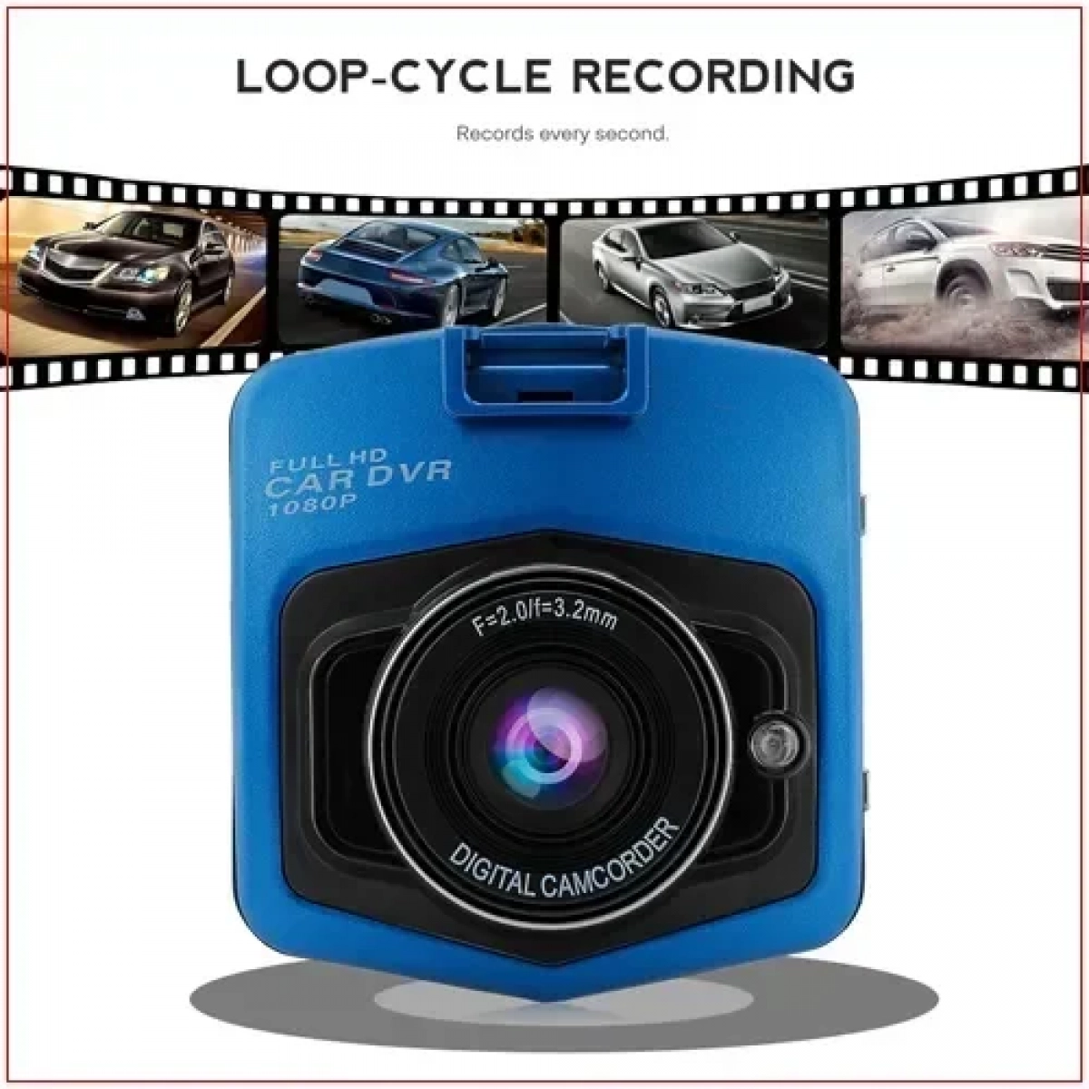 Κάμερα αυτοκινήτου Widescreen Camera 1080p 2.4″ Full HD - Μπλε