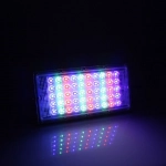 LED Αδιάβροχος προβολέας super slim RGB 220V 50W 4500LM IP66 με τηλεχειριστήριο μαύρος ΟΕΜ