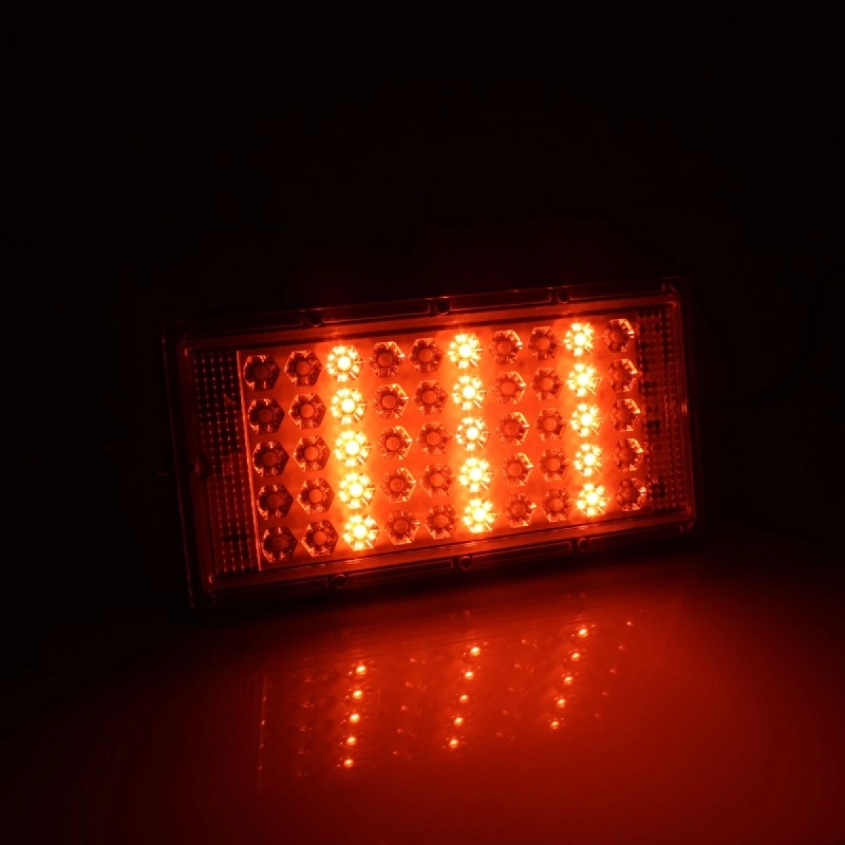 LED Αδιάβροχος προβολέας super slim RGB 220V 50W 4500LM IP66 με τηλεχειριστήριο μαύρος ΟΕΜ