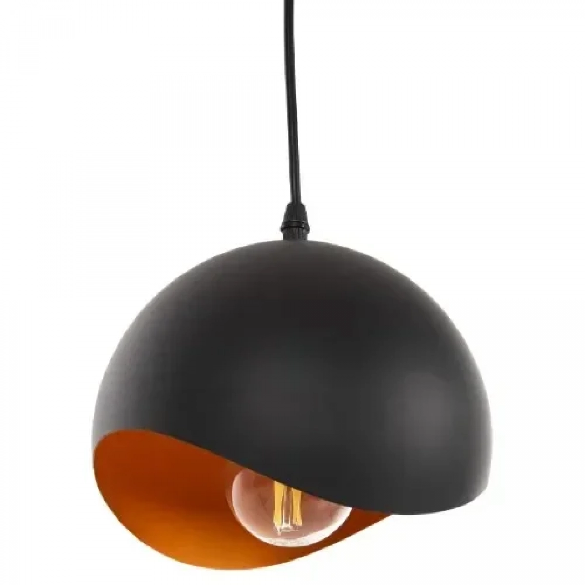 Φωτιστικό Οροφής Κρεμαστό E27 110-240V 60W ∅300x230x1300mm Universo B93-B Μαύρο