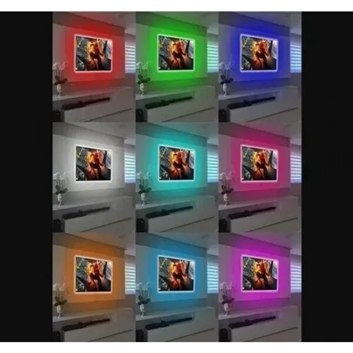 Αδιάβροχη ταινία LED τροφοδοσίας USB (5V) RGB μήκους 5m και 6 LED ανά μέτρο με τηλεχειριστήριο Andowl Q-DT50 - Image 6