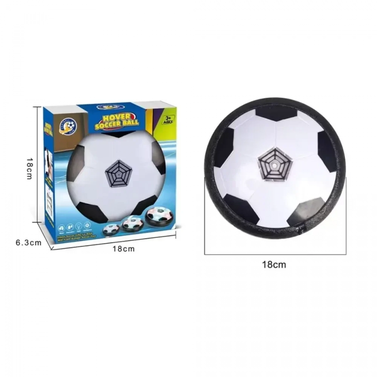 Αιωρούμενη Μπάλα Ποδοσφαίρου Hover Ball με Πολύχρωμο LED Φωτισμό - Photo4