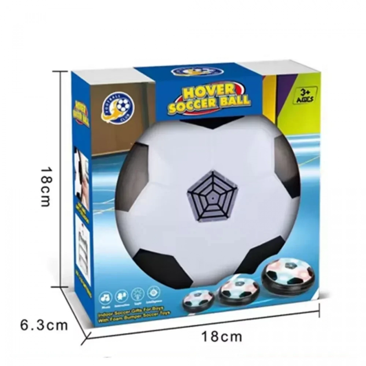 Αιωρούμενη Μπάλα Ποδοσφαίρου Hover Ball με Πολύχρωμο LED Φωτισμό - Photo5