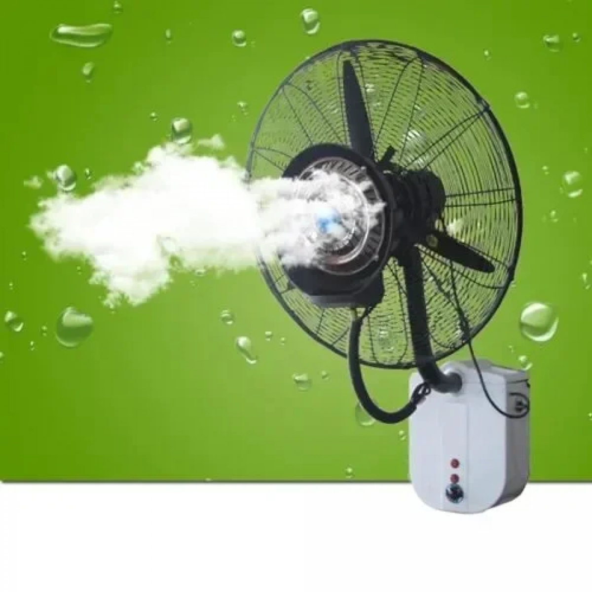 Ανεμιστήρας τοίχου με ψεκασμό νερού 110/220V 10lt DB-26CF08 μαύρο - Image 2