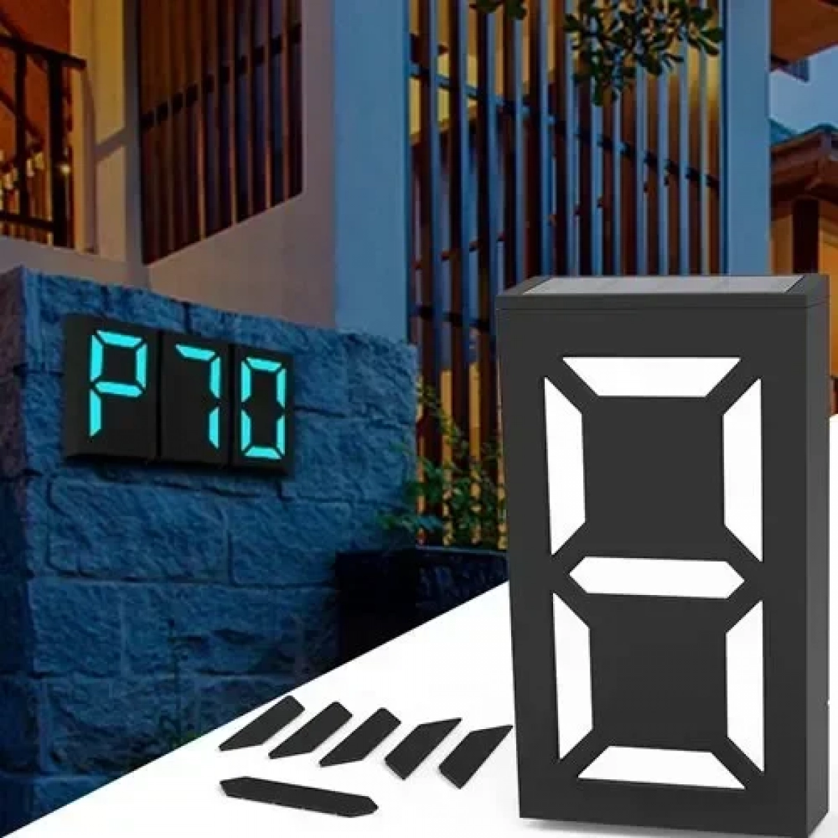 Αριθμός οικίας με ηλιακό φωτισμό LED - Solar Number Light - Image 2