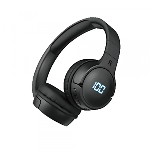 Ασύρματα Ακουστικά Bluetooth Over Ear με Υποδοχή TF - AUX και LED Φωτισμό MSL-901, Μαύρο - Photo1