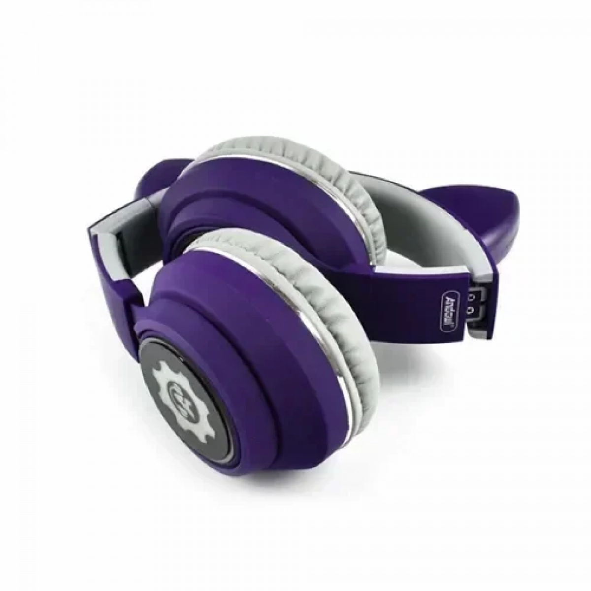 Ασύρματα/ενσύρματα παιδικά ακουστικά On Ear Andowl Q-MAX93 μωβ - Image 3