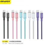 Awei CL-148L Καλώδιο Type-C σε Lightning Γρήγορη φόρτιση 30W