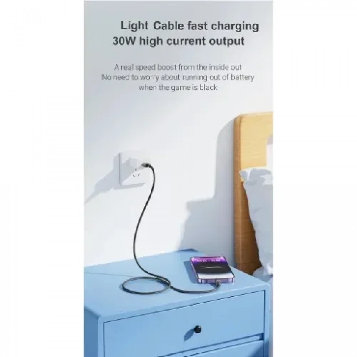 Awei CL-148L Καλώδιο Type-C σε Lightning Γρήγορη φόρτιση 30W