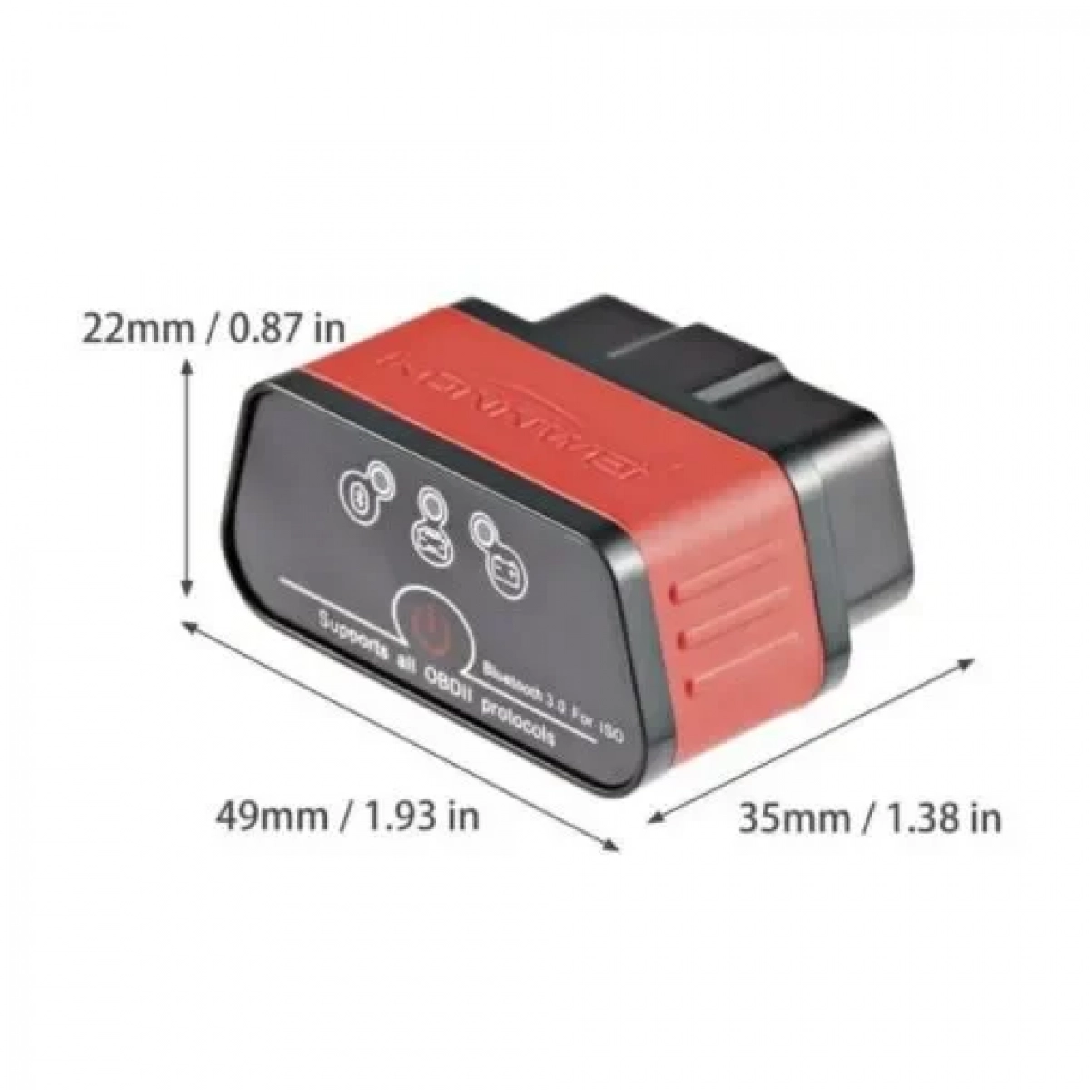 Διαγνωστικό βλαβών OBD 2 συμβατό με Android Konnwei KW903 - πορτοκαλί - Image 3