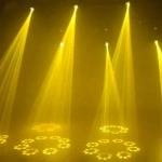 Έγχρωμος περιστρεφόμενος προβολέας LED RGB για party 100W - μαύρο - Image 3