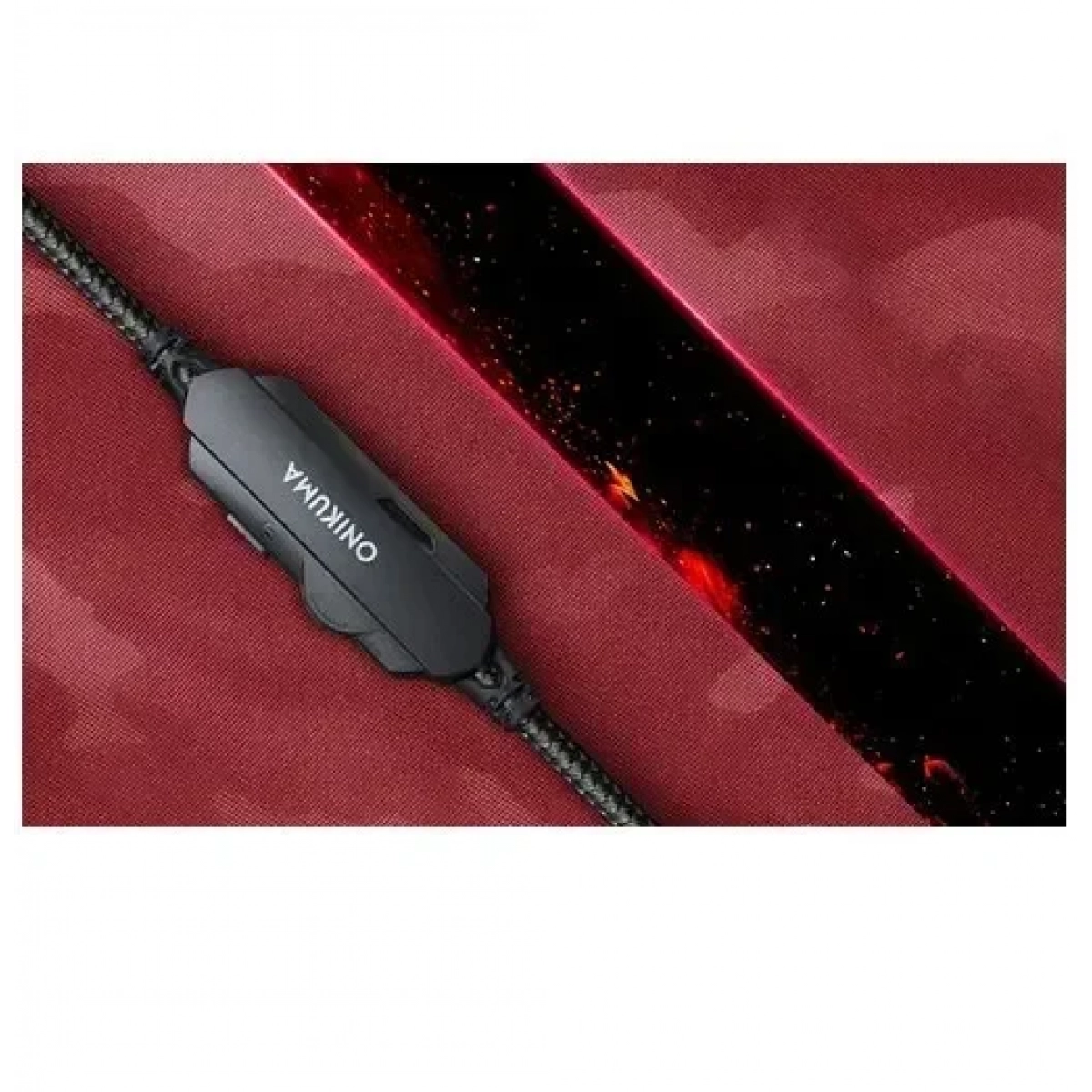 Ενσύρματα Gaming ακουστικά με μικρόφωνο (3.5mm) ONIKUMA K1B κόκκινο - πορτοκαλί - Image 3