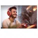 Ενσύρματα Gaming ακουστικά με μικρόφωνο (3.5mm) ONIKUMA K1B κόκκινο - πορτοκαλί - Image 5
