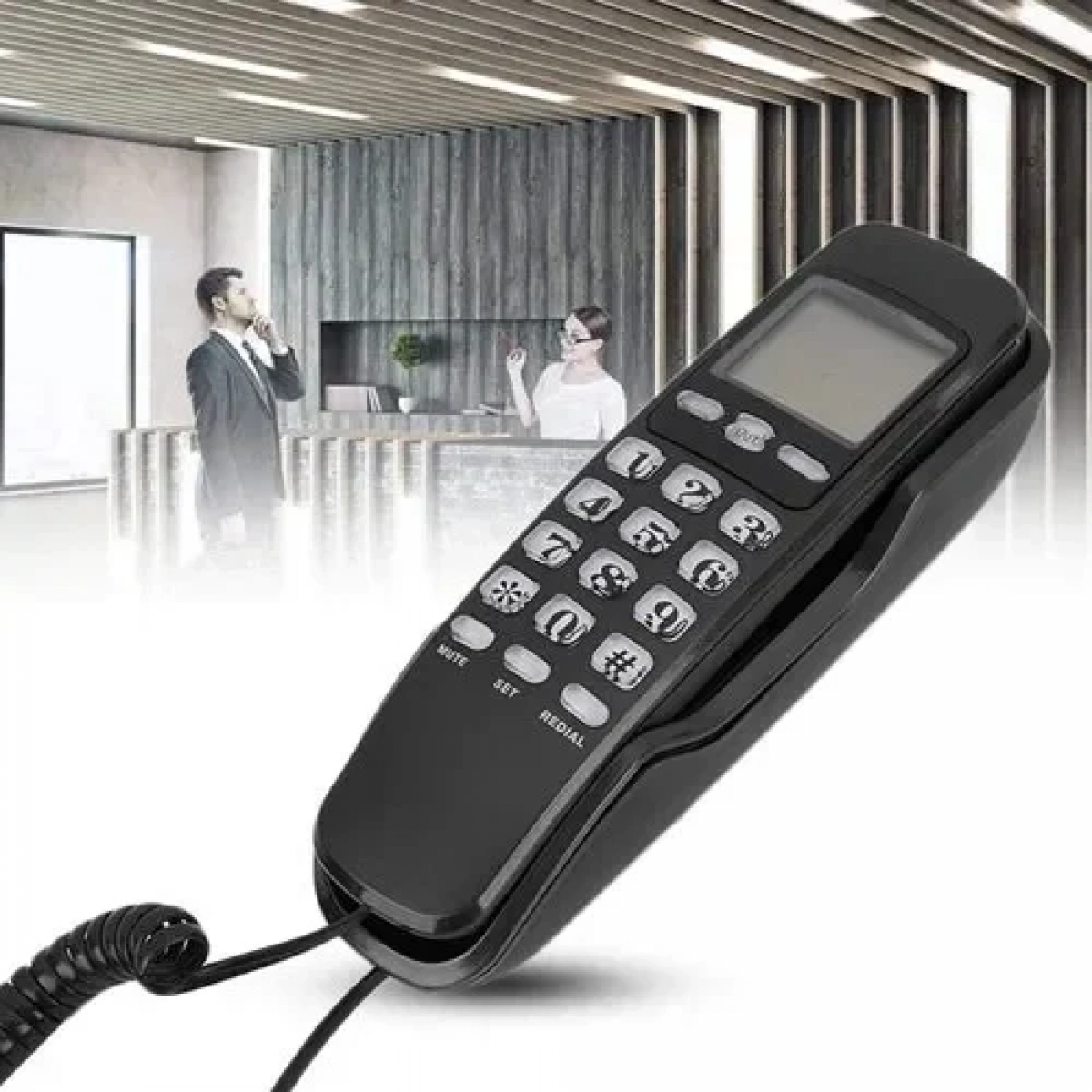 Ενσύρματο τηλέφωνο γόνδολα με οθόνη N-INC KX-T888CID μαύρο - Image 4