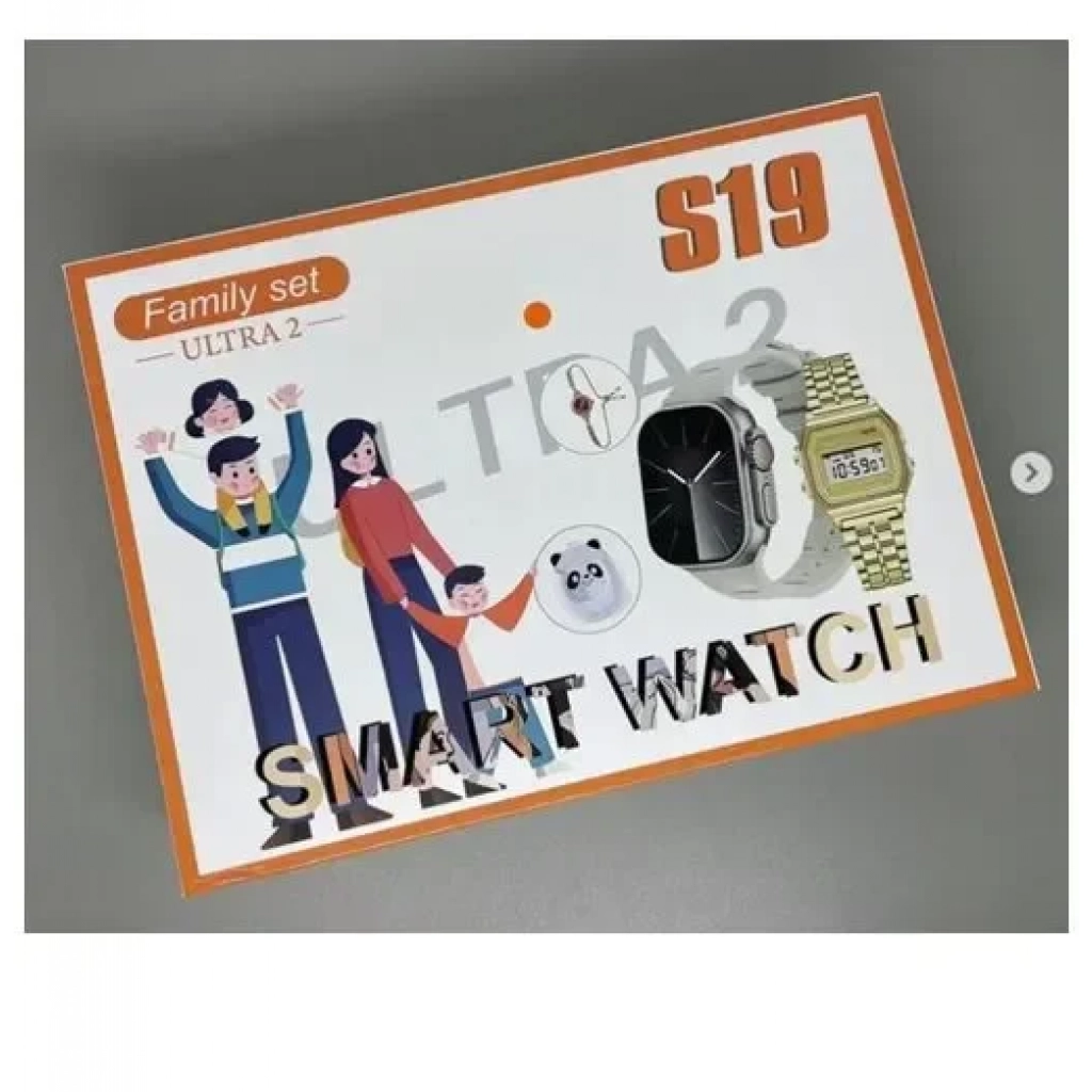 Έξυπνο ρολόι Smartwatch 4 σε 1 Family Set Ultra 2 S19