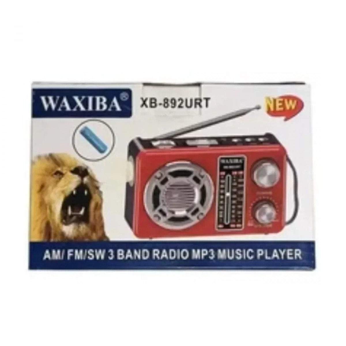 Φορητό ραδιόφωνο Waxiba XB-892URT με USB/MP3, σε κόκκινο χρώμα - Photo3