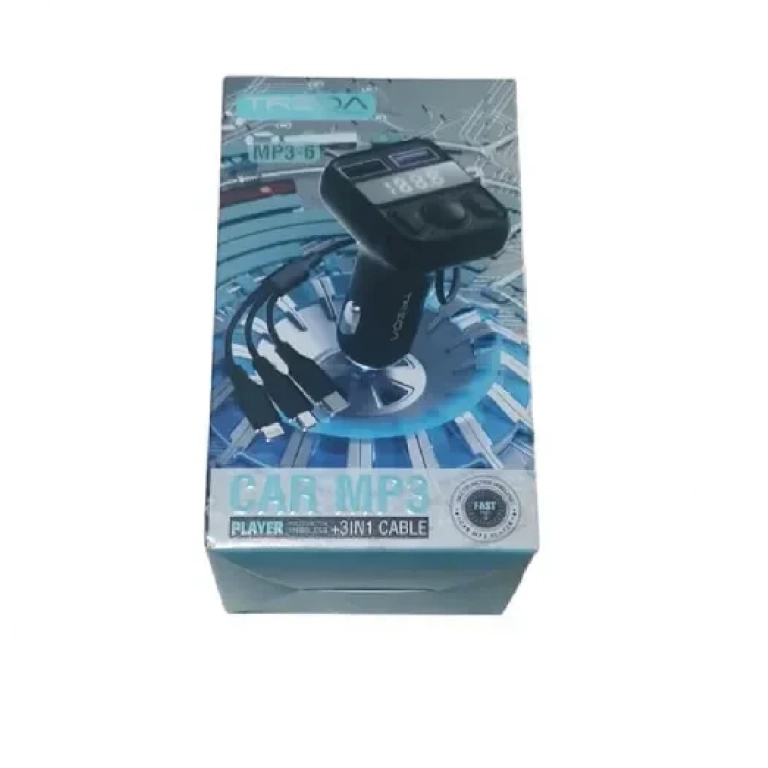 Φορτιστής αυτοκινήτου πομπός FM Bluetooth ήχος διπλή USB συσκευή αναπαραγωγής MP3 MP3-6 Treqa