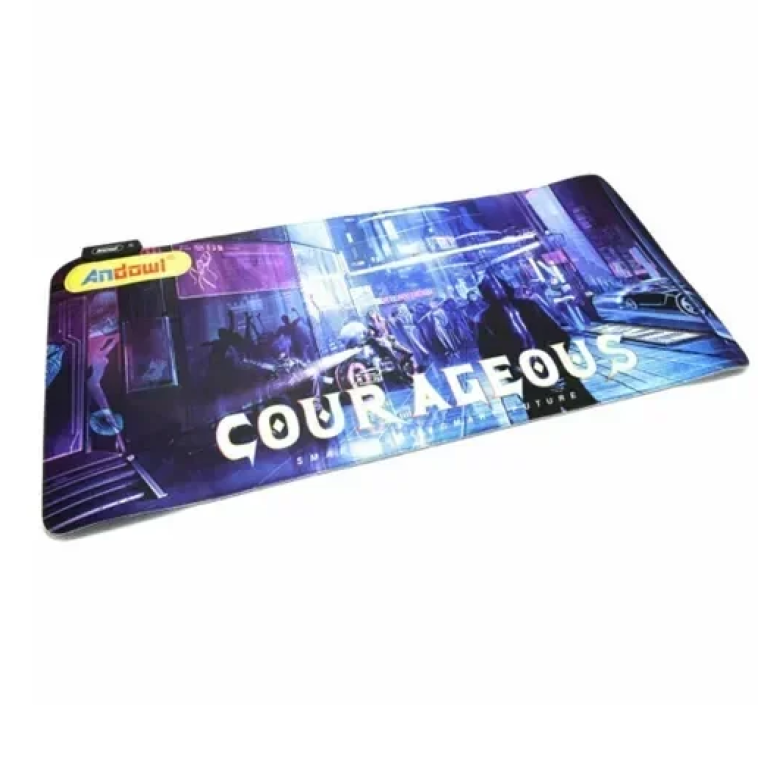 Gaming mousepad με RGB LED φωτισμό και περίγραμμα 900x400mm Andowl Q-R30