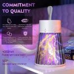 Ηλεκτρική λάμπα εξολόθρευσης κουνουπιών - Electric Shock Mosquito Lamp λευκό/γκρι - Image 3