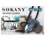 Ηλεκτρική σκούπα με κάδο 1.8L 2000W Sokany SK-3381 μπλε - Image 2