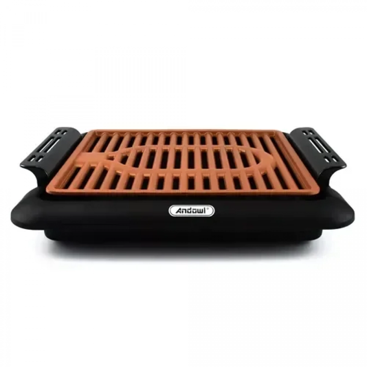 Ηλεκτρικό Grill 1000W Andowl Q-HB67 – μαύρο, καφέ - Image 4
