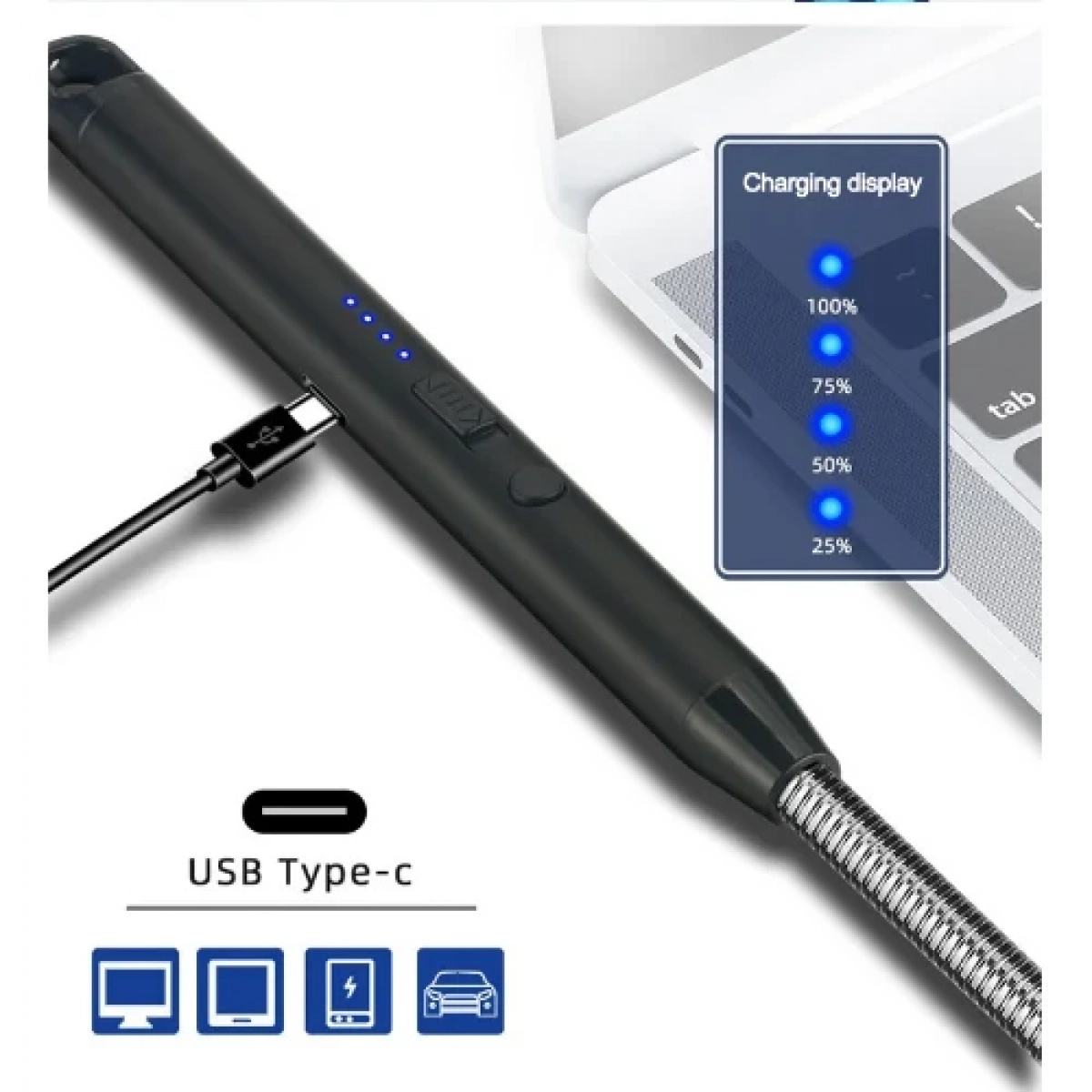 Ηλεκτρικός Αντιανεμικός Αναπτήρας bbg flexible USB 257mm