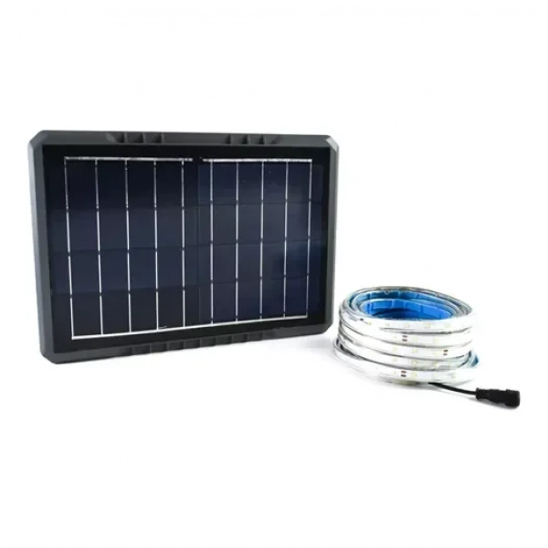 Ηλιακή ταινία LED 20m IP65 200W με βάση πάνελ και χρώμα θερμού λευκού φωτισμού 3000K - OEM