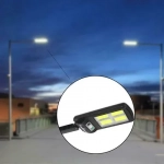 Ηλιακός προβολέας 128 led (cob) με πάνελ και τηλεχειριστήριο - μαύρο - Image 2