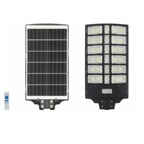 Ηλιακός προβολέας LED με χειριστήριο 1600W - Solar Light Rixme μαύρο