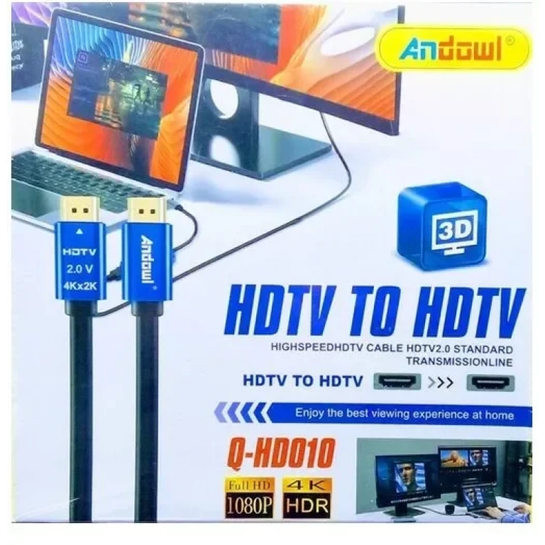 Καλώδιο υψηλής ταχύτητας HDTV to HDTV 2.0 4K Andowl Q-HD010