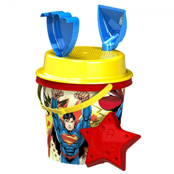 Κουβαδάκι Superman σετ 5τεμ Φ17cm Warner Bros WB-W-1804-S