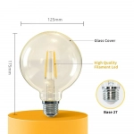 Λάμπα νήματος LED Amber G125 E27 8W 2200K Aigostar