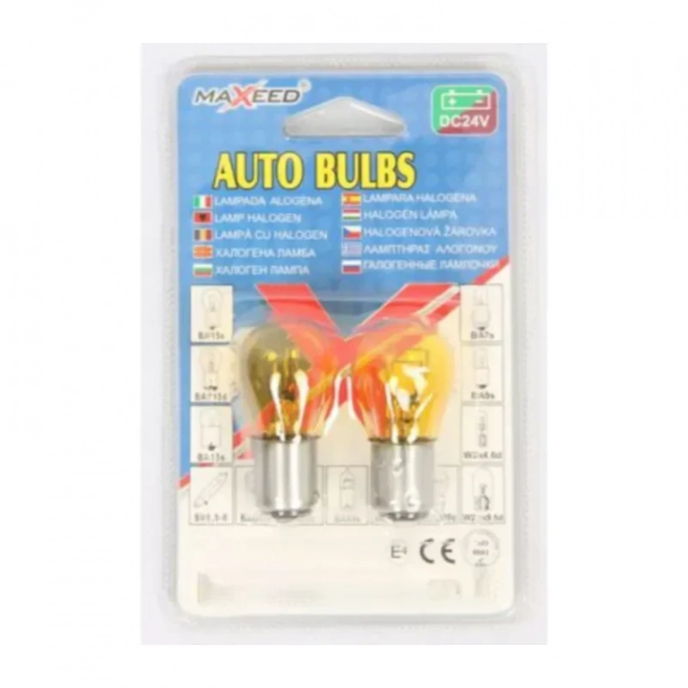 Λαμπάκια Αλογόνου Αυτοκινήτου S25-24V Σετ 2 Τεμάχια 26376