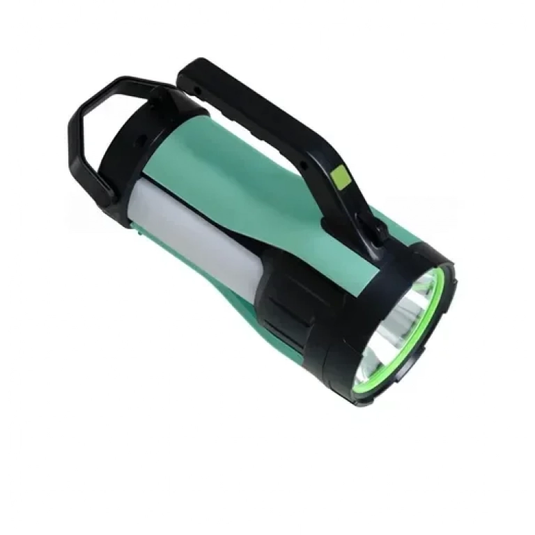LED επαναφορτιζόμενος ηλιακός διπλός φακός 30W ψυχρό λευκό – κόκκινο με 7 λειτουργίες φωτισμού HEL-T96 πράσινο