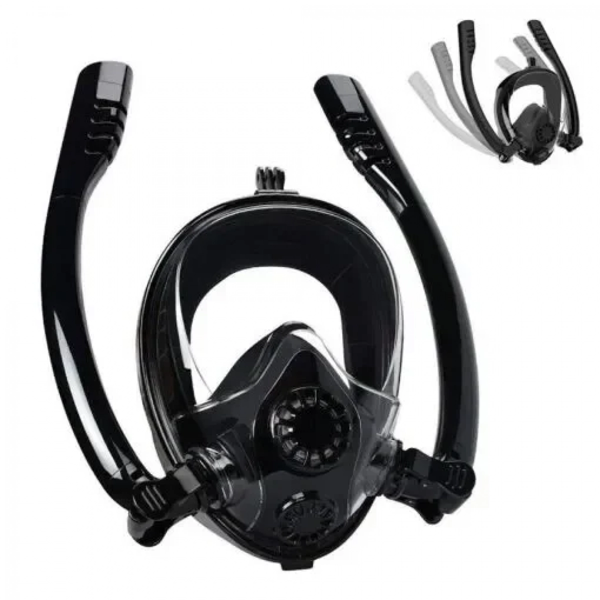 Bestway Μάσκα κατάδυσης full face 180° με αναπνευστήρα σε μαύρο χρώμα, μέγεθος L/XL - Image 2