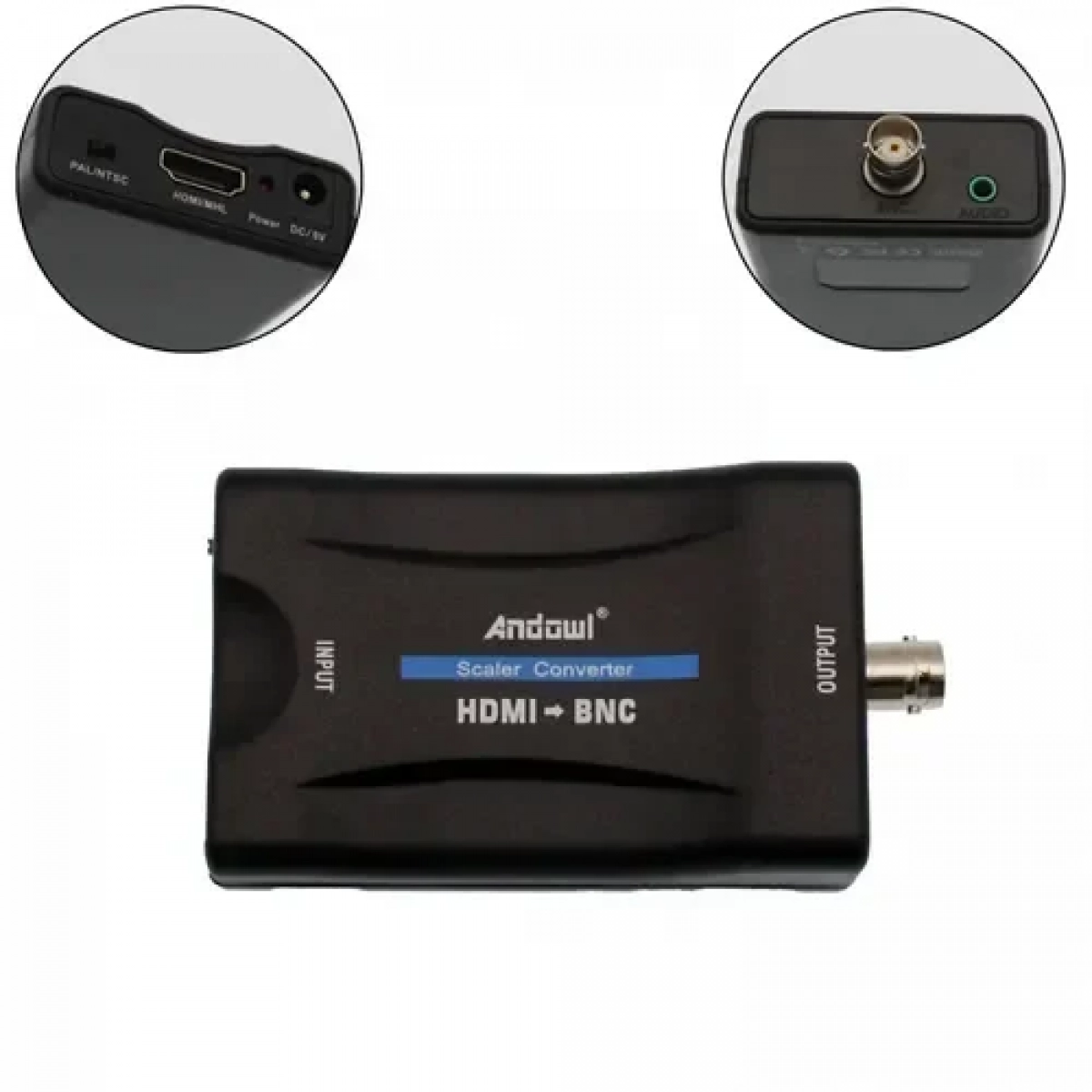 Μετατροπέας εικόνας και ήχου HDMI σε BNC μαύρος Andowl QY-V07 - Image 2