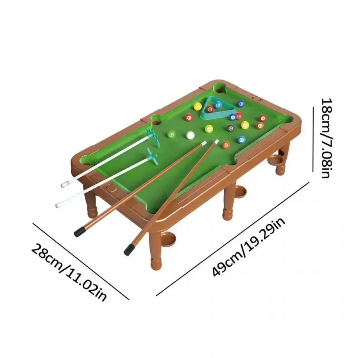 Μίνι Μπιλιάρδο Mini Pool για Παιδιά 3+ Ετών 28x49x18 cm - Photo4