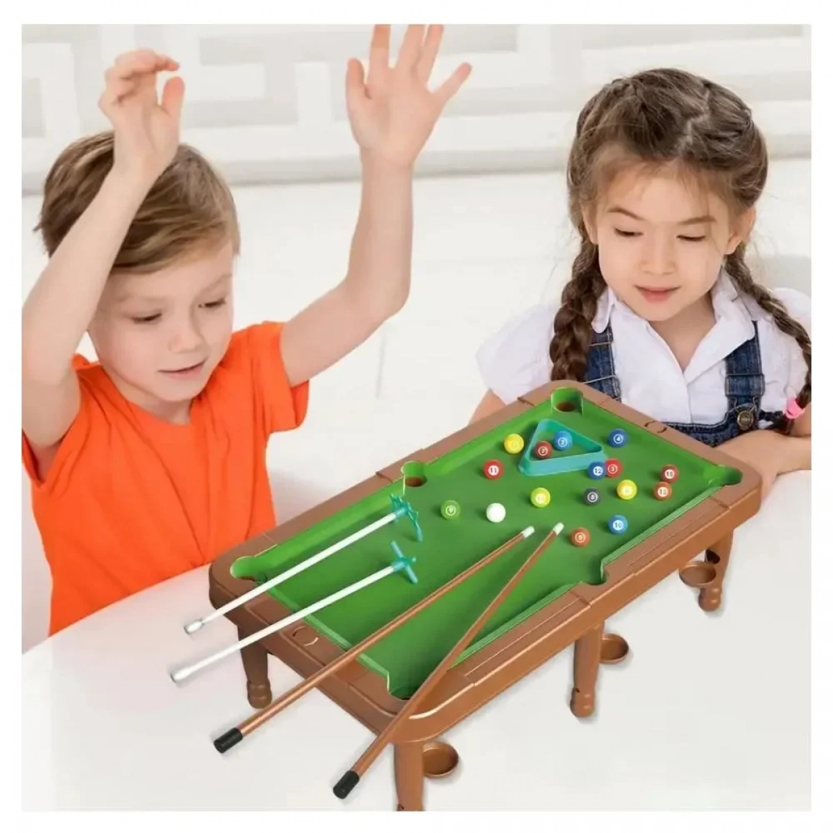 Μίνι Μπιλιάρδο Mini Pool για Παιδιά 3+ Ετών 28x49x18 cm - Photo7