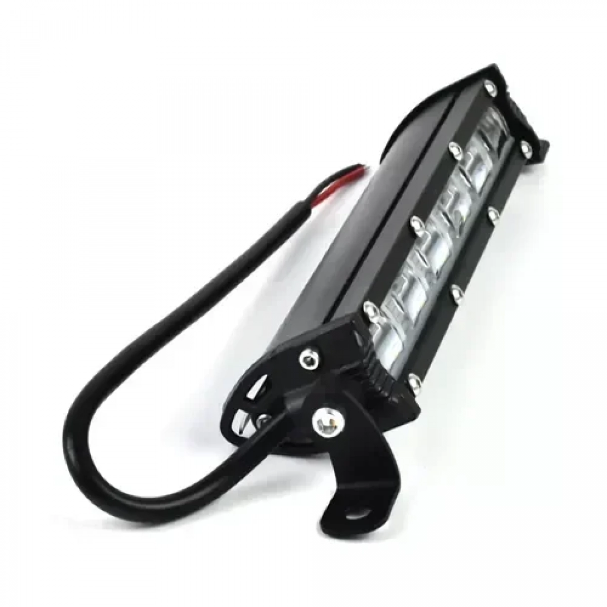 Mini slim προβολέας μπάρα 6LED 18W 12-30V λευκού φωτισμού 6000K IP67 OEM – μαύρο - Image 2