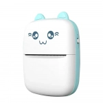 Μίνι θερμικός εκτυπωτής με Bluetooth Mini Printer λευκό - μπλε