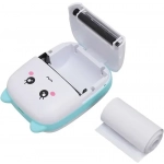 Θερμικός εκτυπωτής με Bluetooth Mini Printer λευκό - μπλε - Image 2