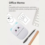 Θερμικός εκτυπωτής με Bluetooth Mini Printer λευκό - μπλε - Image 6