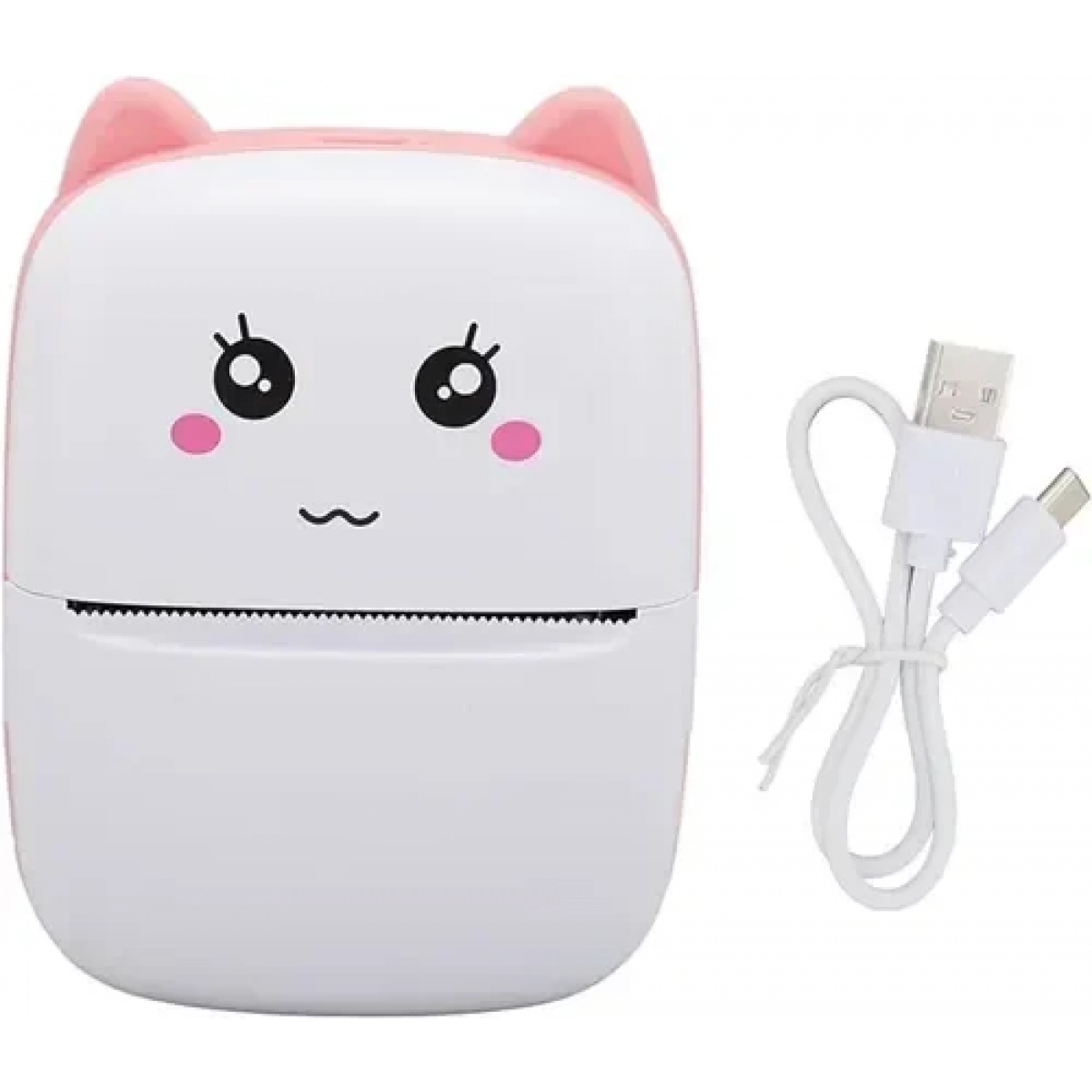 Μίνι θερμικός εκτυπωτής με Bluetooth Mini Printer λευκό - ροζ - Image 2