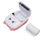 Μίνι θερμικός εκτυπωτής με Bluetooth Mini Printer λευκό - ροζ