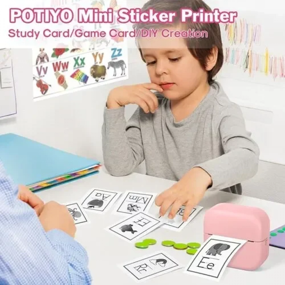 Μίνι θερμικός εκτυπωτής με Bluetooth Mini Printer - ροζ - Image 4