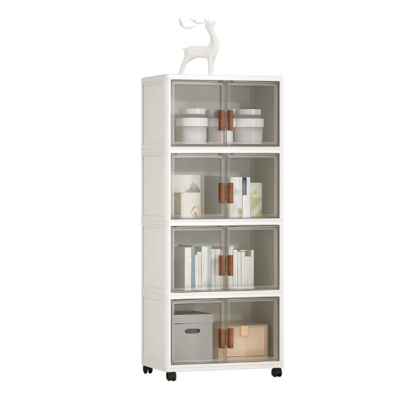 Ντουλάπια δίφυλλα αποθήκευσης 50x29x29 4τμχ. 4FLOOR-50CM με ροδάκια