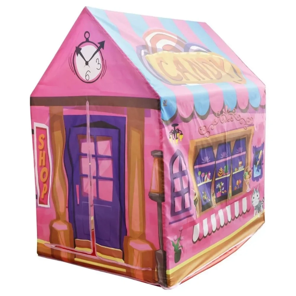 Παιδική Σκηνή Candy Shop με Κουρτίνα 103×93×70 εκ. - Ροζ - Photo1