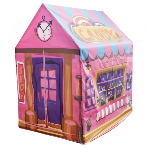Παιδική Σκηνή Candy Shop με Κουρτίνα 103×93×70 εκ. - Ροζ - Photo1